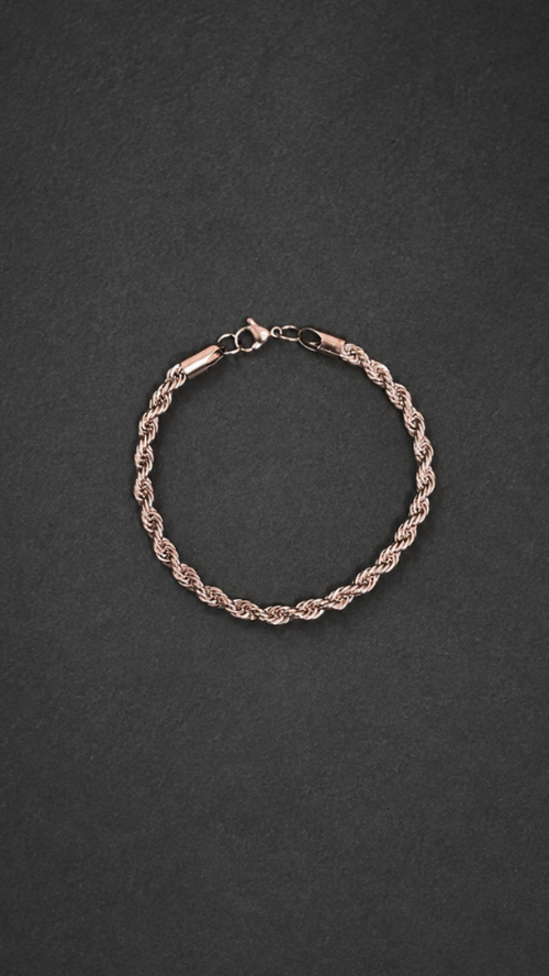 Rope link bracelet