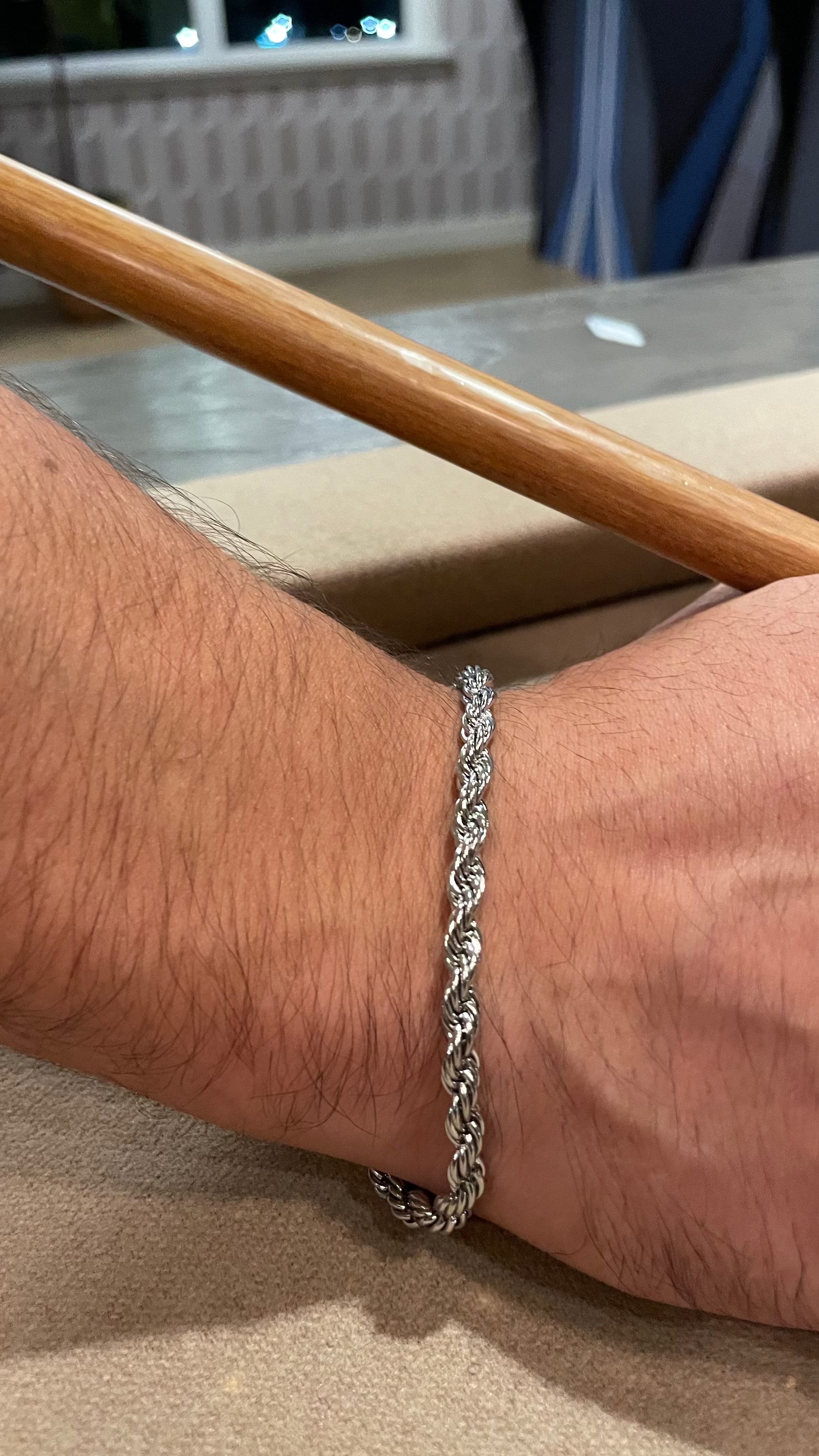 Rope link bracelet